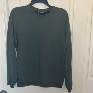 TravisMathew Men's Olive Crewneck Sweater